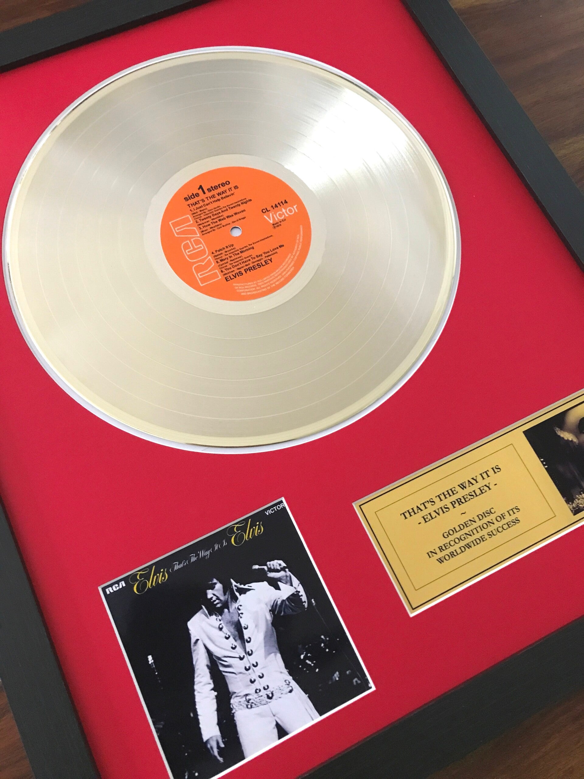 Elvis Presley - That's The Way It Is Gold Disc Album