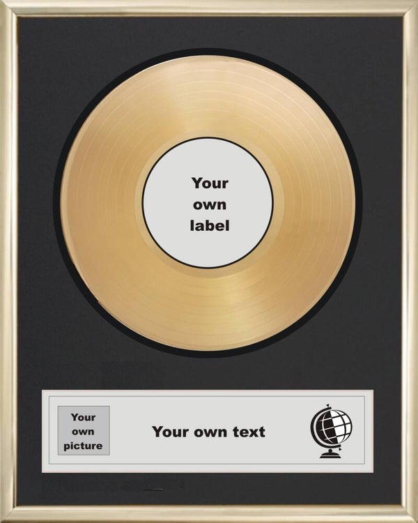 Personalised Gold Disc Single