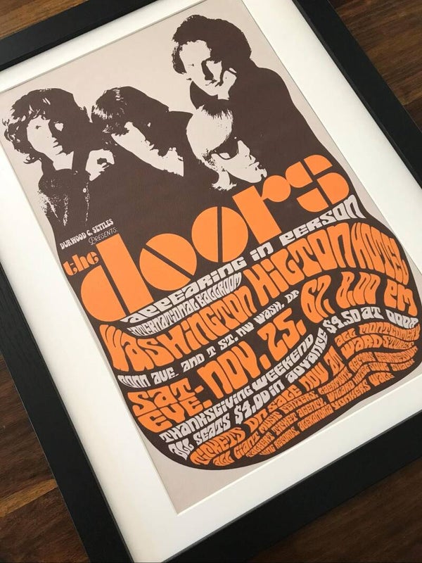 The Doors - in Concert Framed Canvas Print