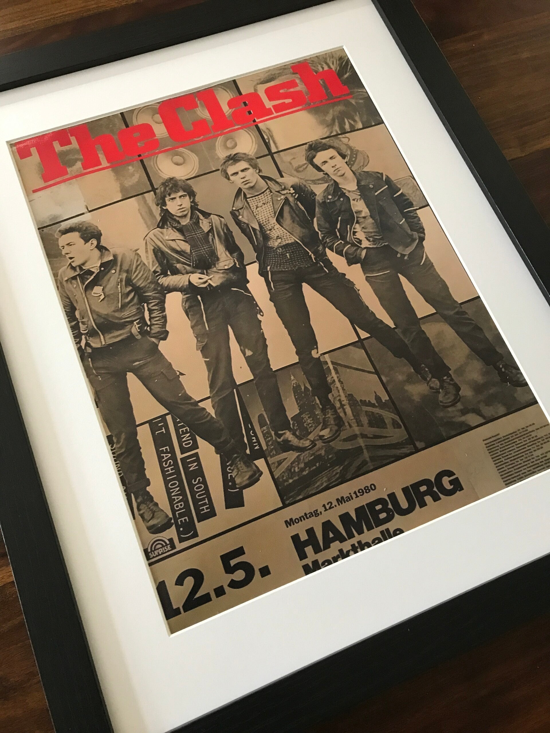 The Clash - in Concert Framed Canvas Print