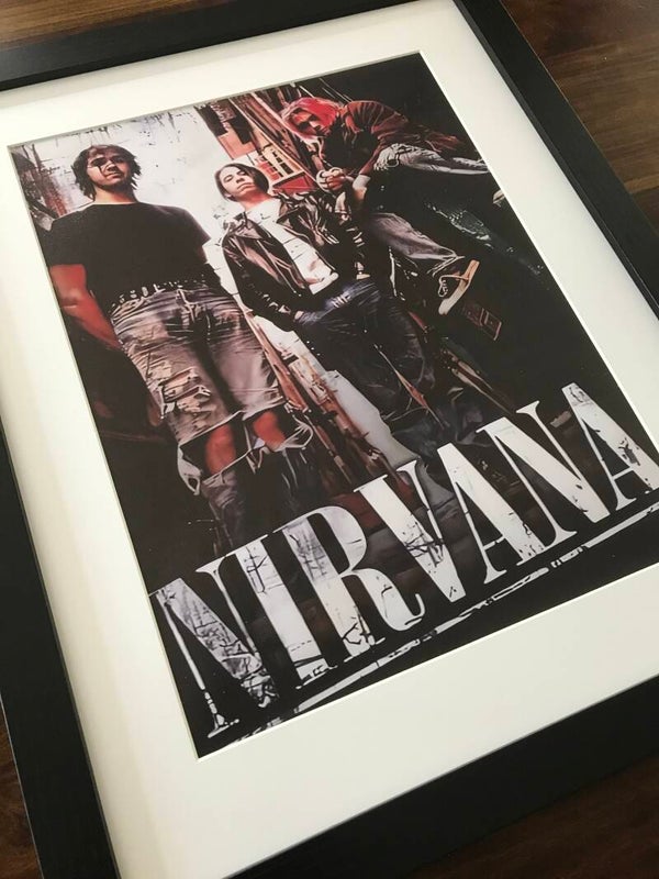 Nirvana Framed Canvas Print