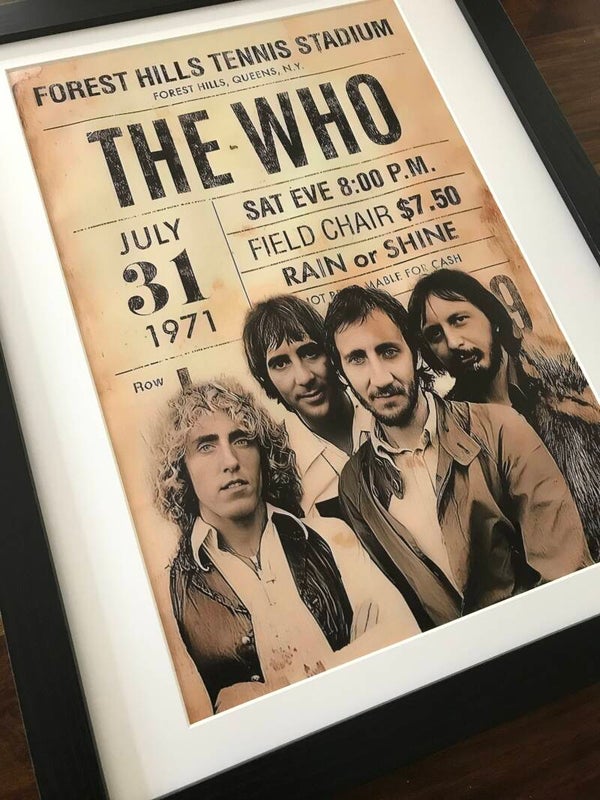 The Who - in Concert Framed Canvas Print
