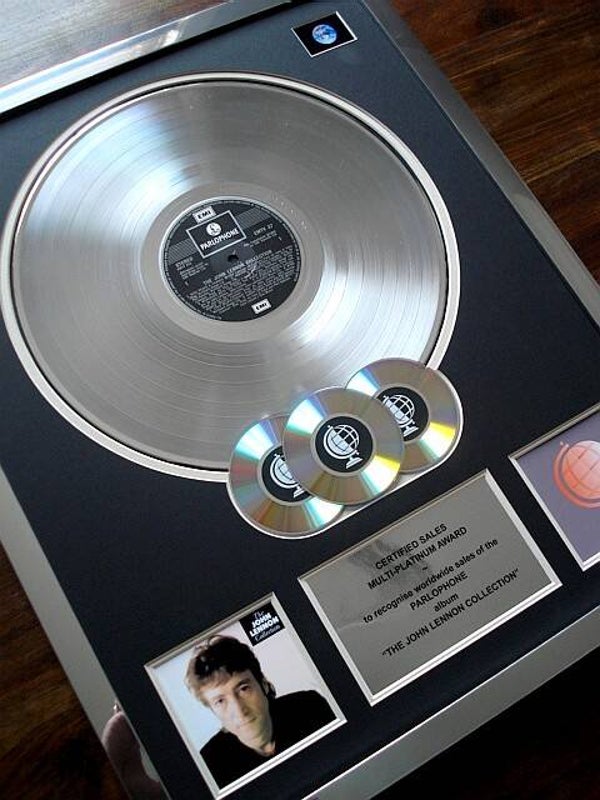 The John Lennon Collection Multi-platinum Disc