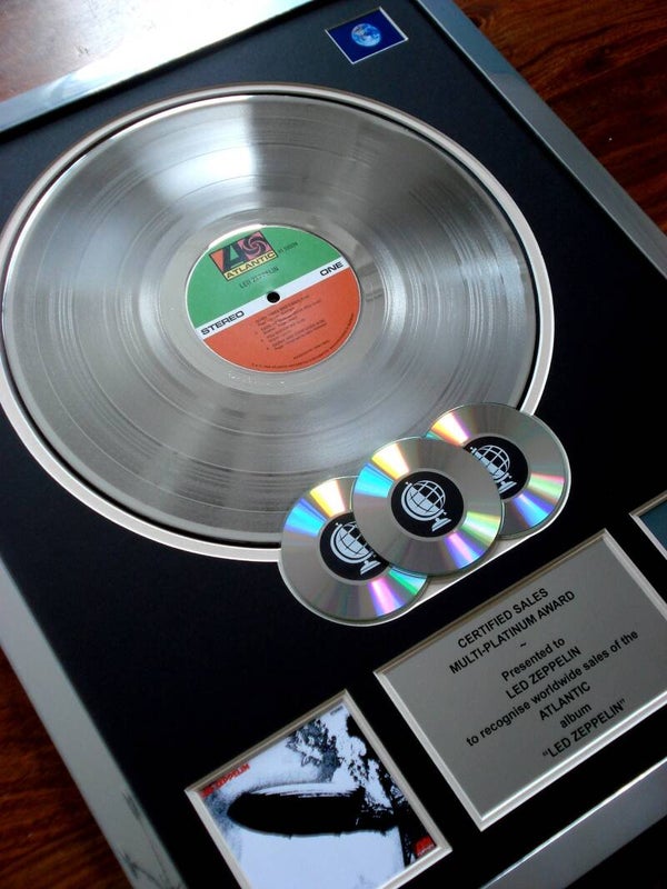 Led Zeppelin I Multi-platinum Disc