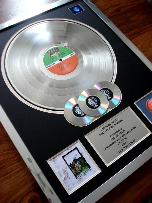 Led Zeppelin IV Multi-platinum Disc