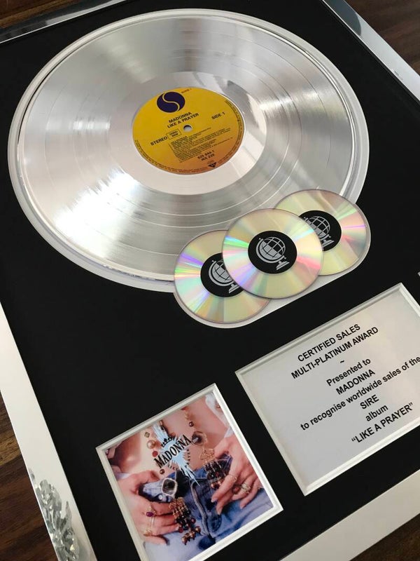 Madonna Like A Prayer Multi-platinum Disc