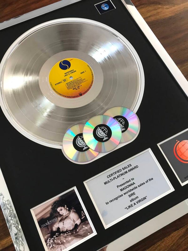 Madonna Like A Virgin Multi-platinum Disc