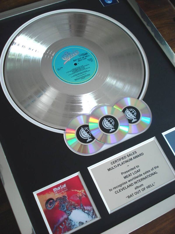 Meat Loaf Bat out of Hell Multi-platinum Disc