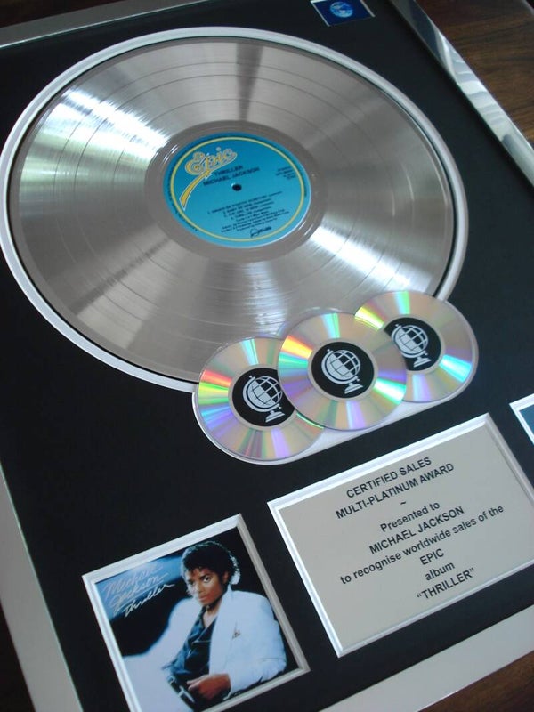 Michael Jackson Thriller Multi-platinum Disc