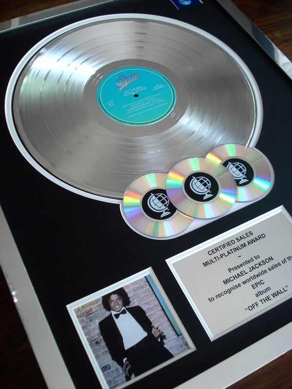 Michael Jackson Off The Wall Multi-platinum Disc