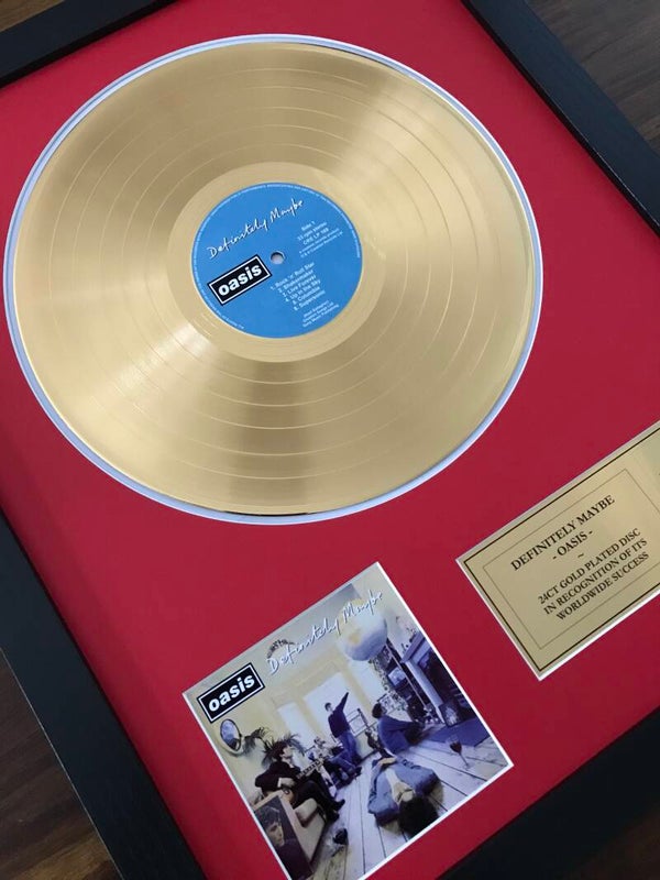 Oasis - Definitely Maybe Gold Disc Album
