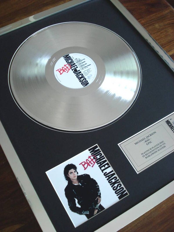 Michael Jackson - Bad Platinum Disc Album