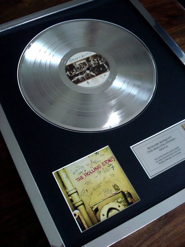 The Rolling Stones - Beggars Banquet Platinum Disc Album