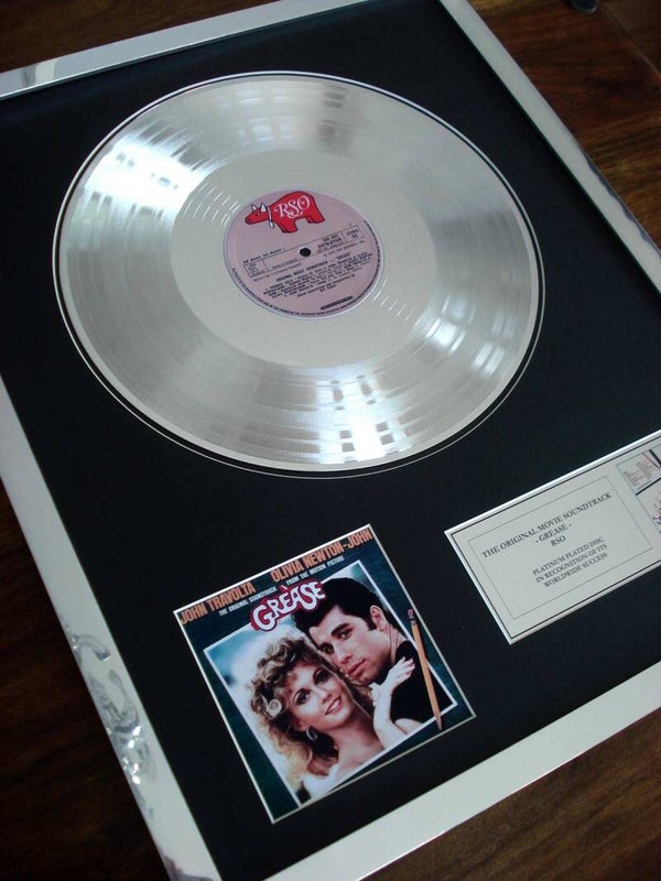 Grease Soundtrack Platinum Disc Album