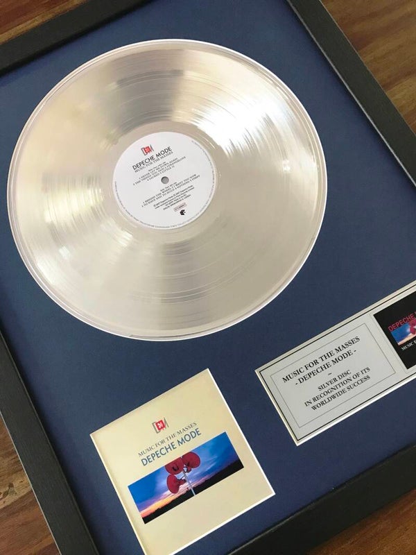 Depeche Mode - Music for the Masses Platinum Disc Album