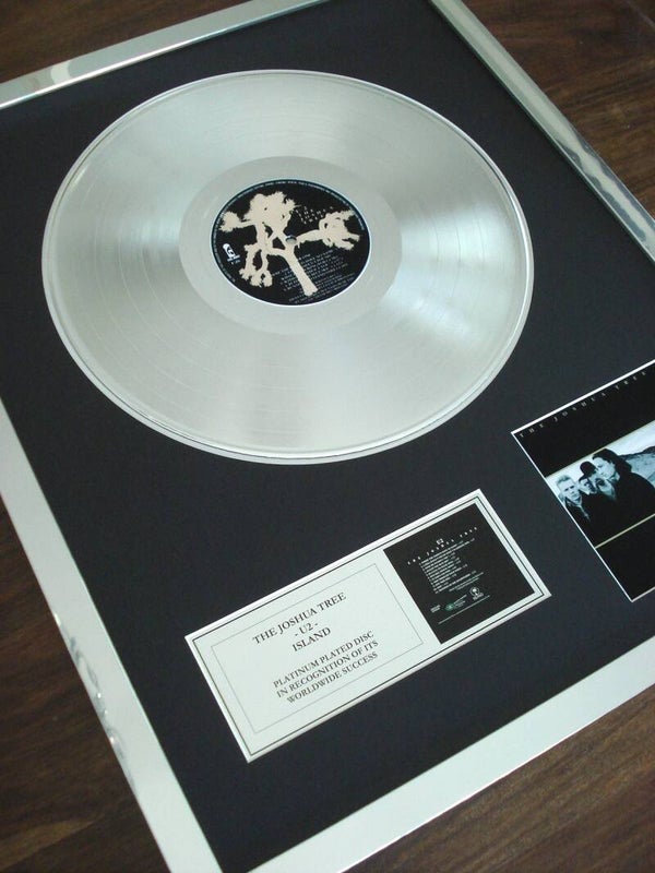 U2 - The Joshua Tree Platinum Disc Album