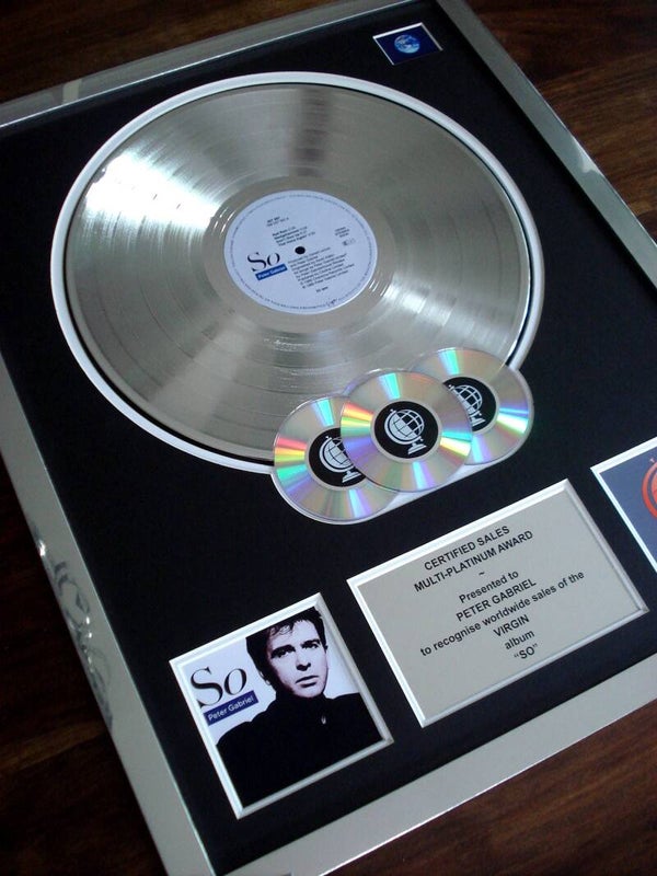 Peter Gabriel So Multi-platinum Disc