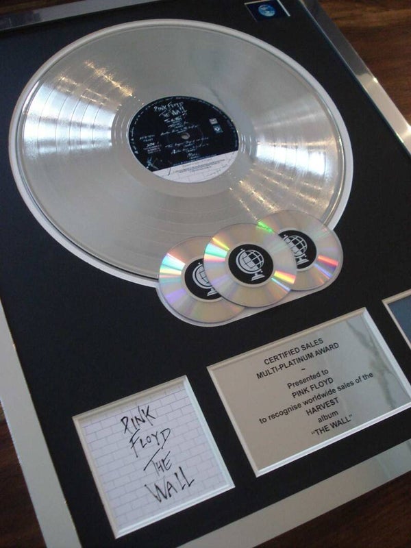 Pink Floyd The Wall Multi-platinum Disc