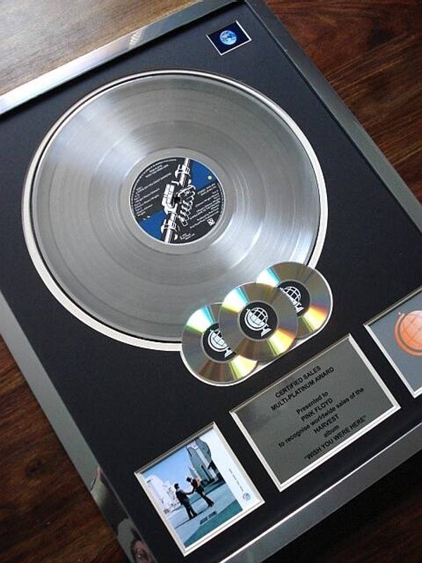 Pink Floyd Wish You Were Here Multi-platinum Disc