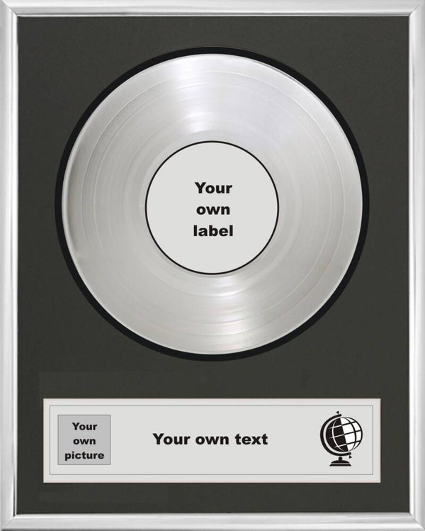 Personalised Platinum Disc Single