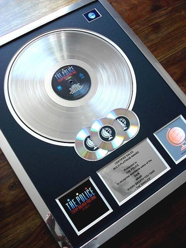 The Police The Singles Multi-platinum Disc