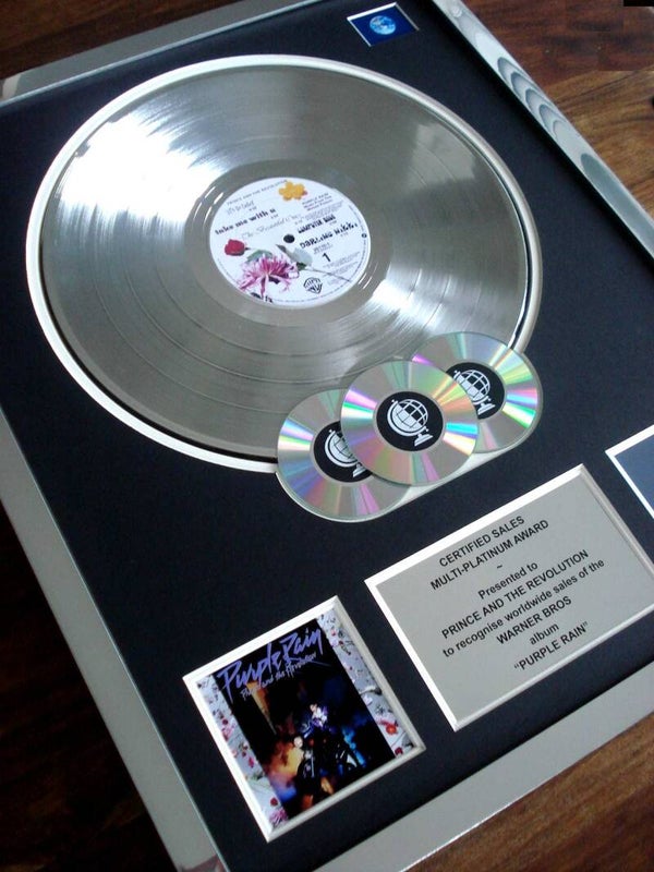Prince Purple Rain Multi-platinum Disc