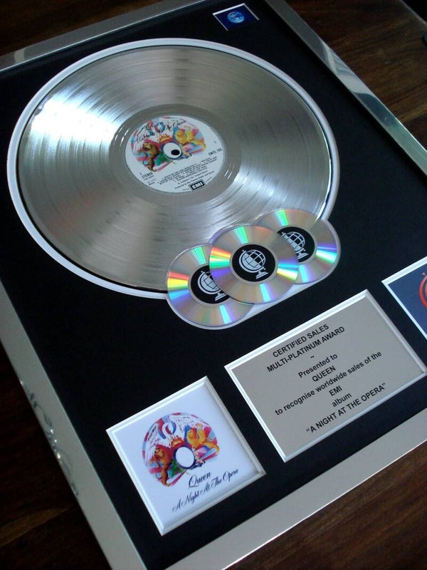 Queen A Night at the Opera Multi-platinum Disc