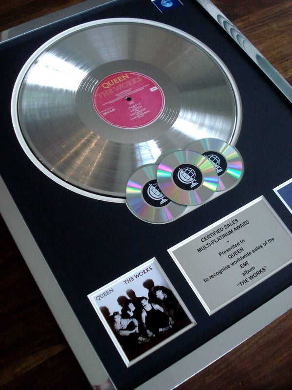 Queen The Works Multi-platinum Disc