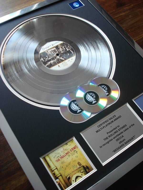 The Rolling Stones Beggars Banquet Multi-platinum Disc