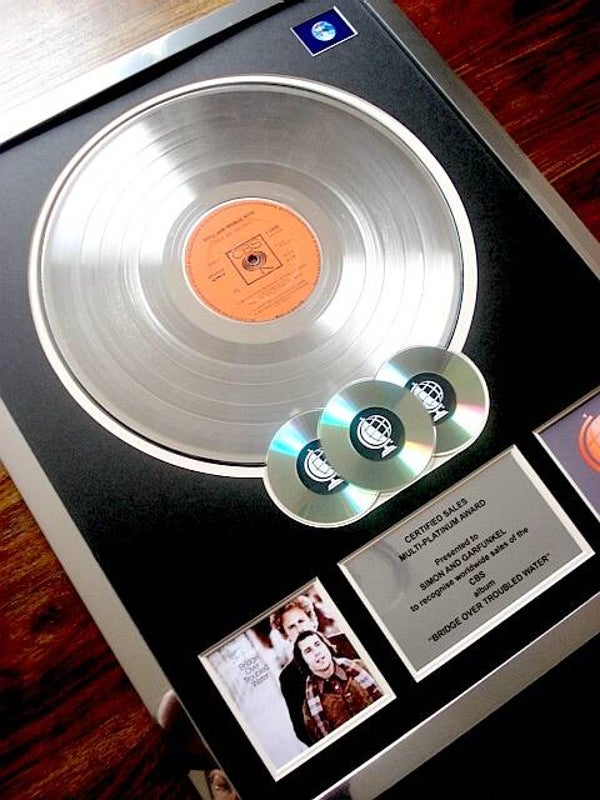Simon and Garfunkel Bridge Over Troubled Water Multi-platinum Disc