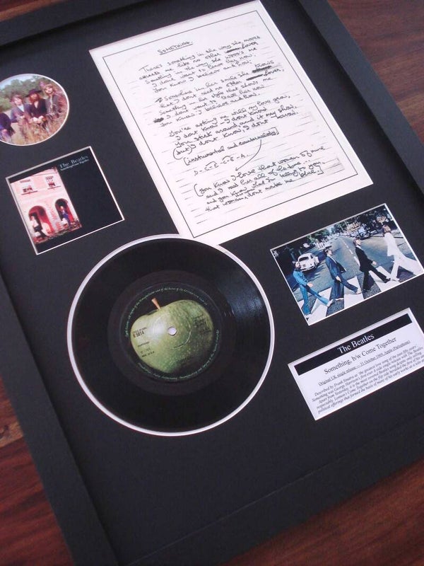 The Beatles - Something Vinyl Lyrics Display