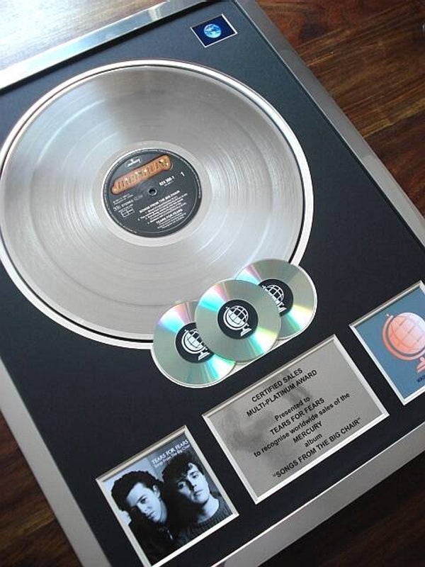 Tears For Fears Songs From The Big Chair Multi-platinum Disc