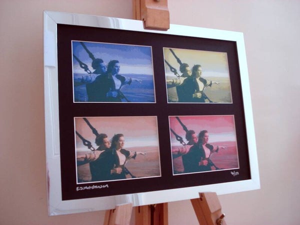 Titanic signed framed pop art canvas print