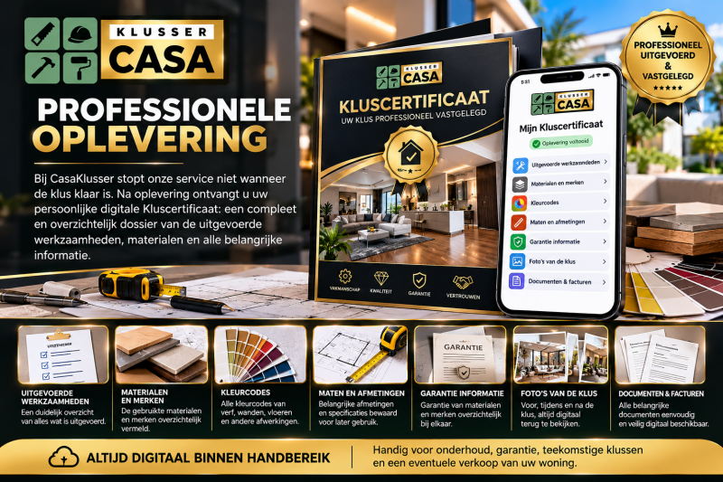 CasaKlusser Kluscertificaat