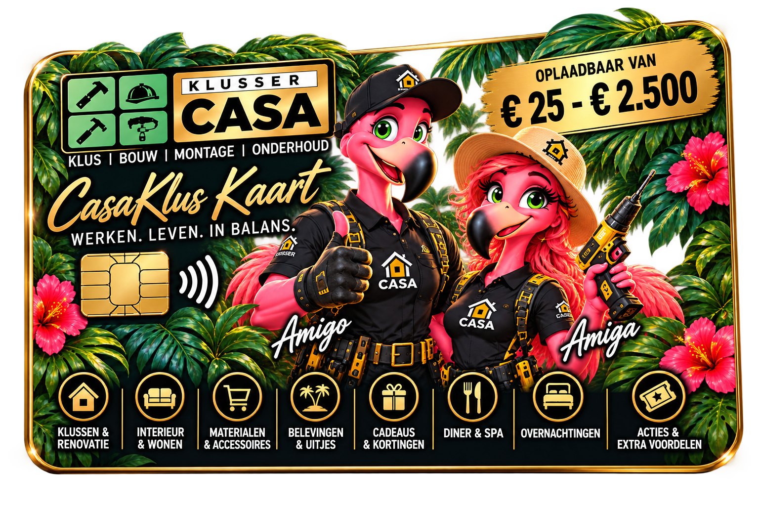 CasaKlusKaart met Amigo en Amiga