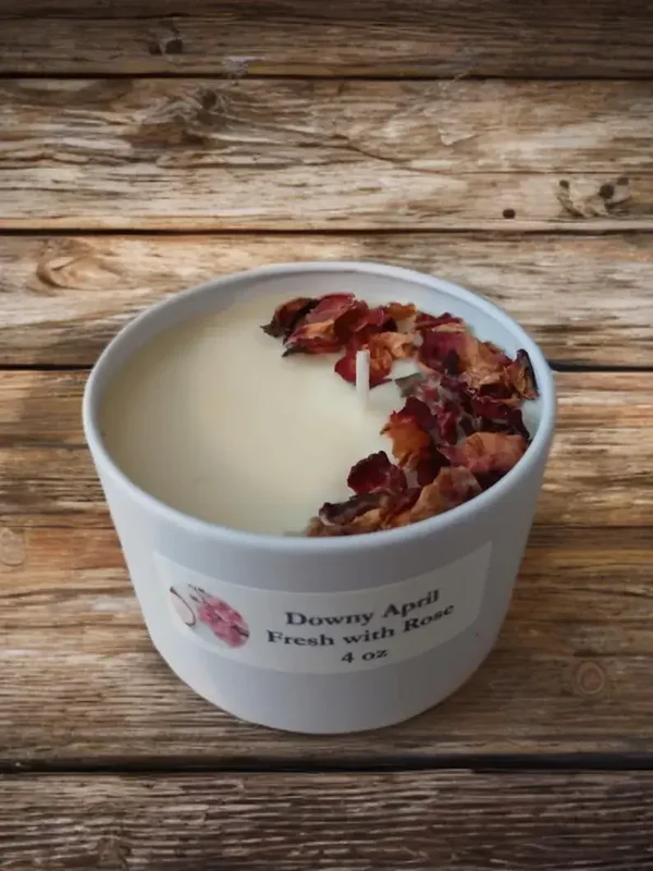 Downy April Fresh with Rose Candle