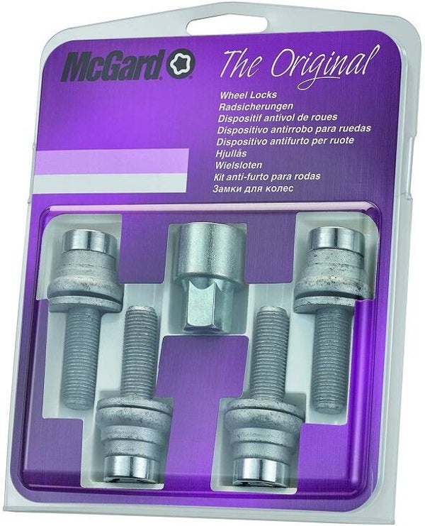 Slotboutenset McGard Vlak (26002) M12x1,25 - 34,5 mm.