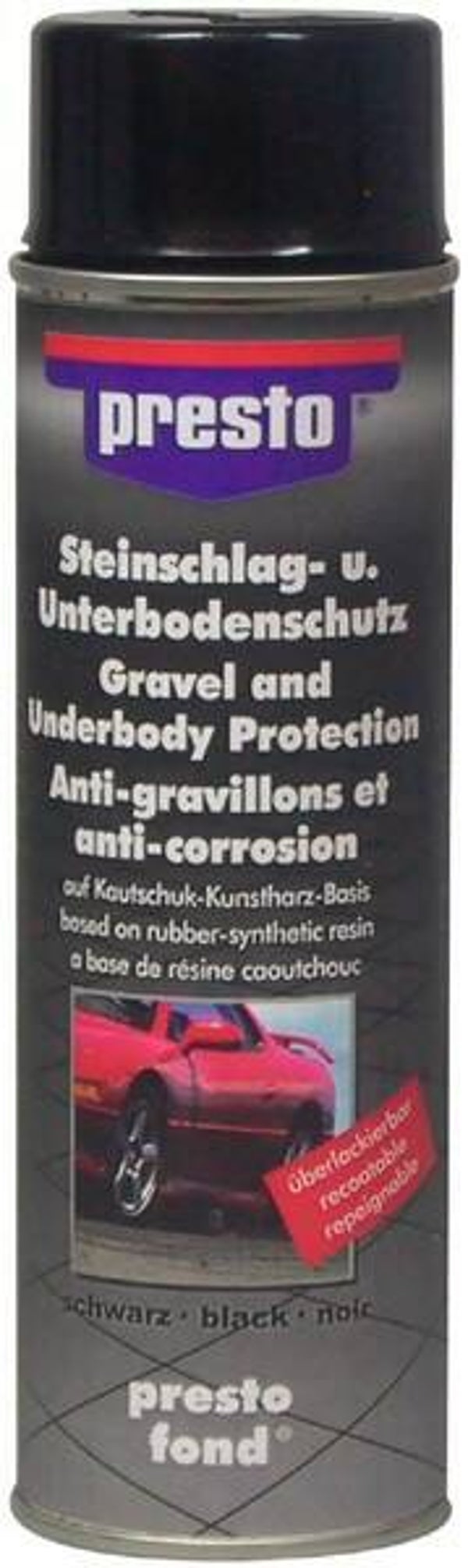 Presto Anti Steenslag zwart (500 ml.)