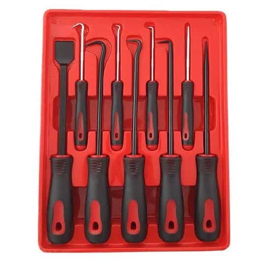 Weber-Tools schraper en haken set 9-delig WT-2010
