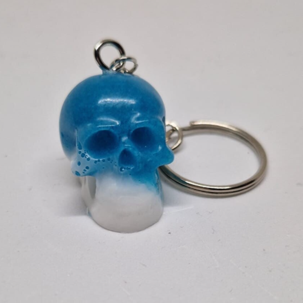 Sleutelhanger Doodskop BlueWhite