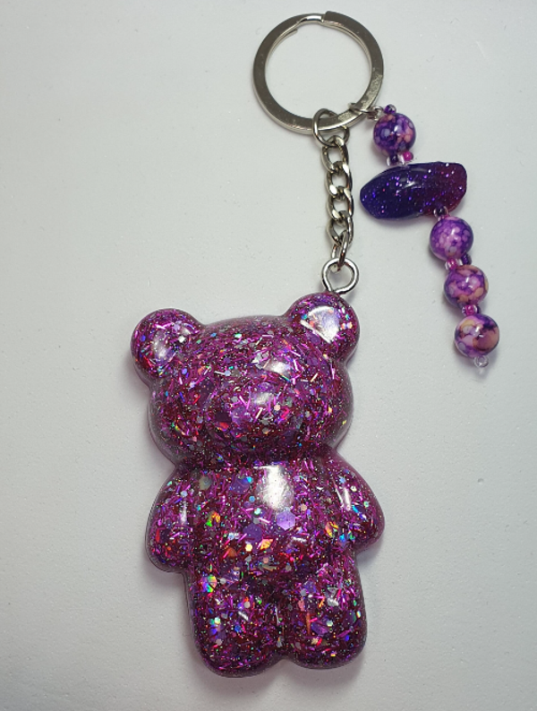 Sleutelhanger Beer PupleyGlitter