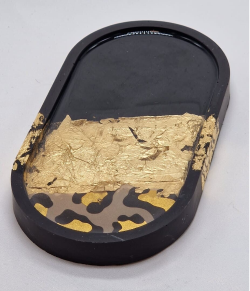 Tray Ovaal Gray Leopard 2