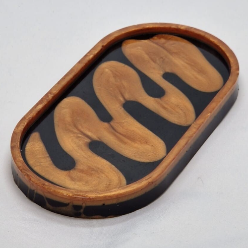 Tray Ovaal Brons Swirl