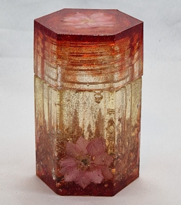 Potje Schroefdop WineRed Flower