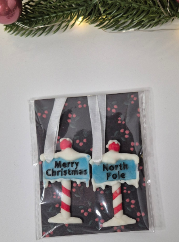 Northpole en Merry Christmas hanger