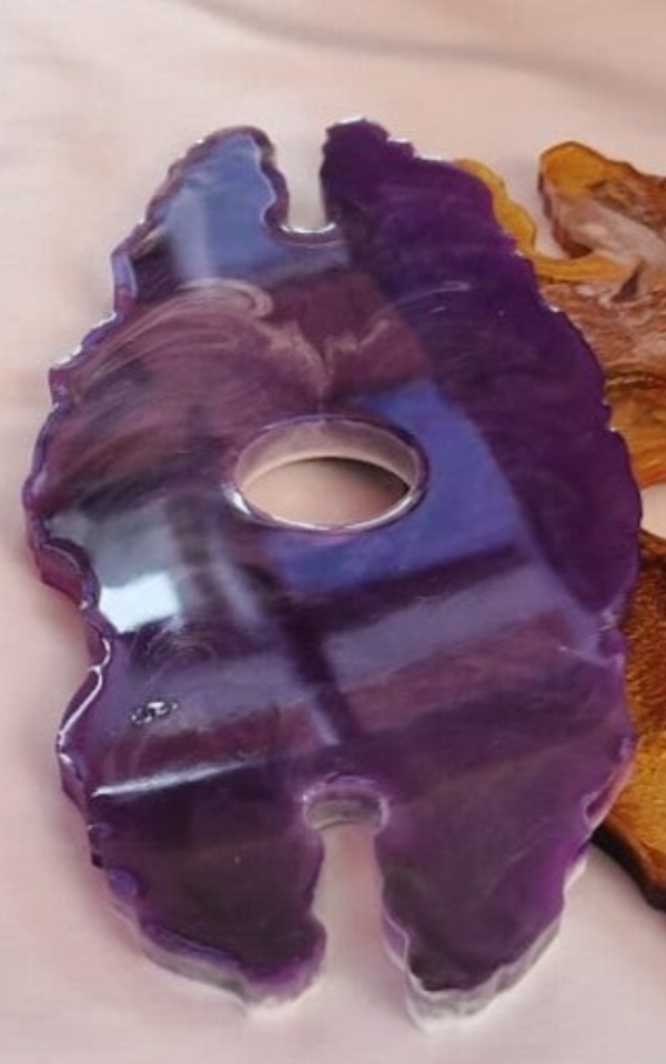 Wijnglas Houder PurpleSwirl