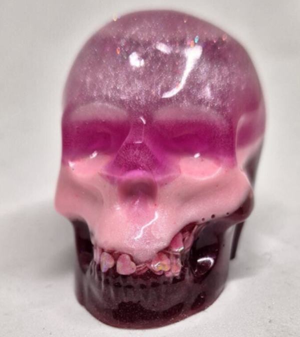 Skull S Heart Pink