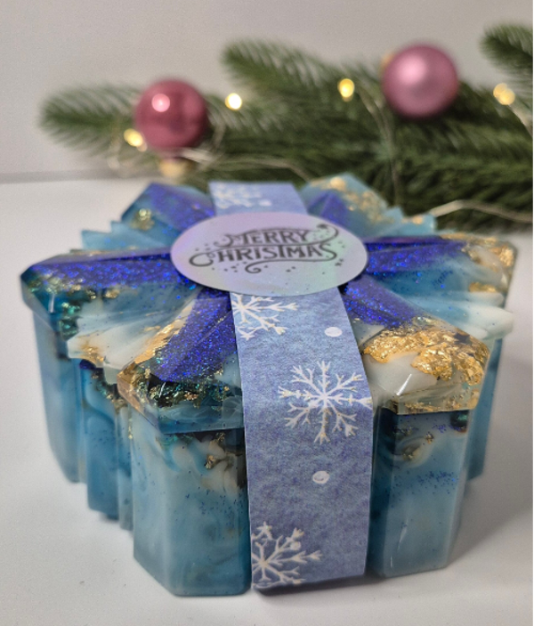 Kerst Jar Blue X-Mas