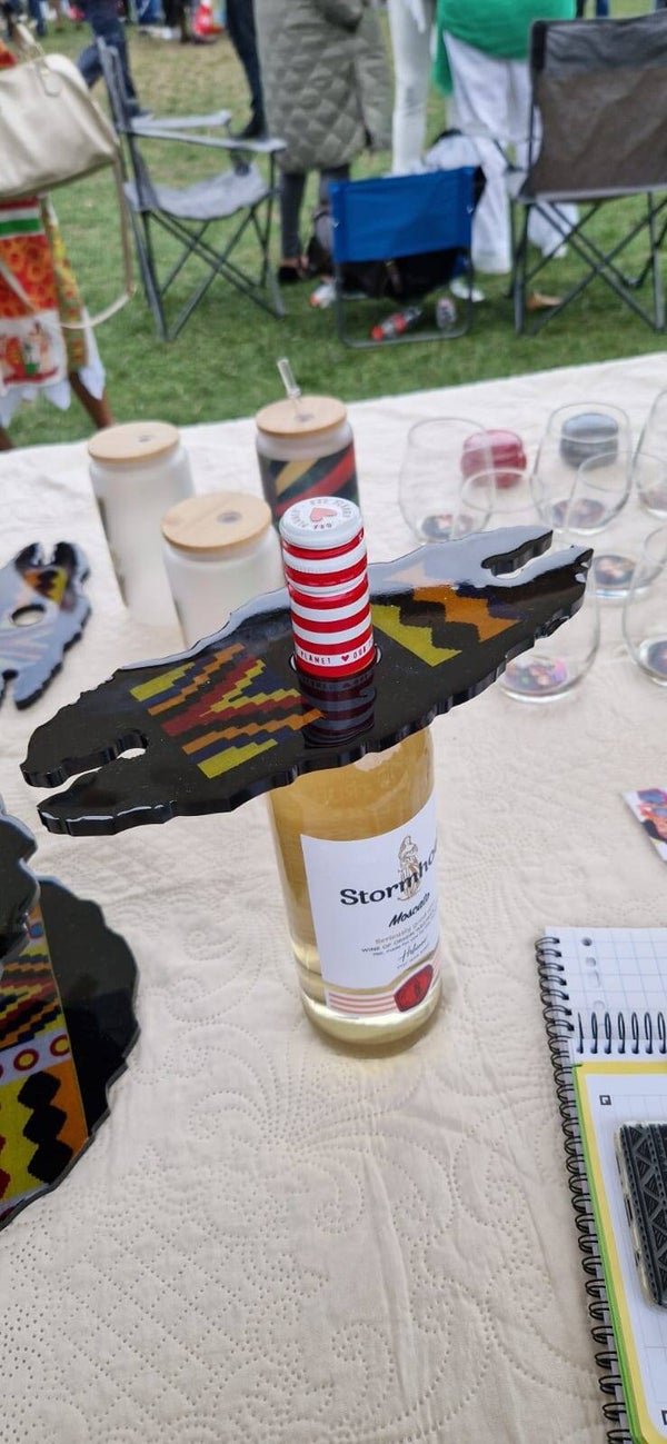 Wijnglas Houder Africa Vibes