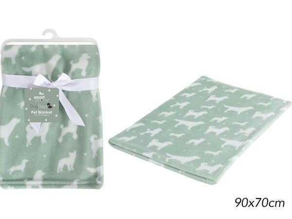 Smart Choice Dog Print Pet Blanket, 90cm x 70cm